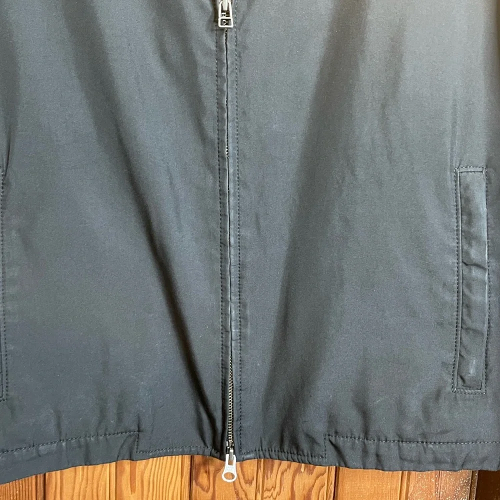 ⭐️Banana Republic Mens Medium Black Soft Shell Polyester Jacket mark on back